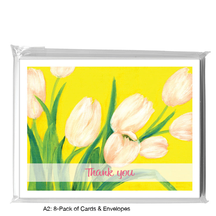Pink Tulips, Greeting Card (7049M)