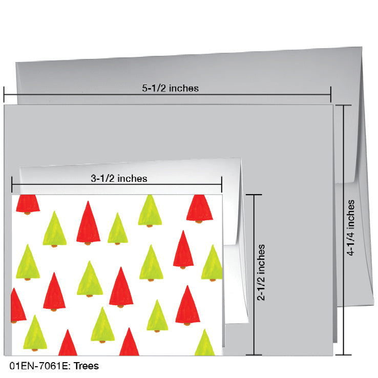Trees, Greeting Card (#7061E), Enclosure Card, www.printedcanvas.com