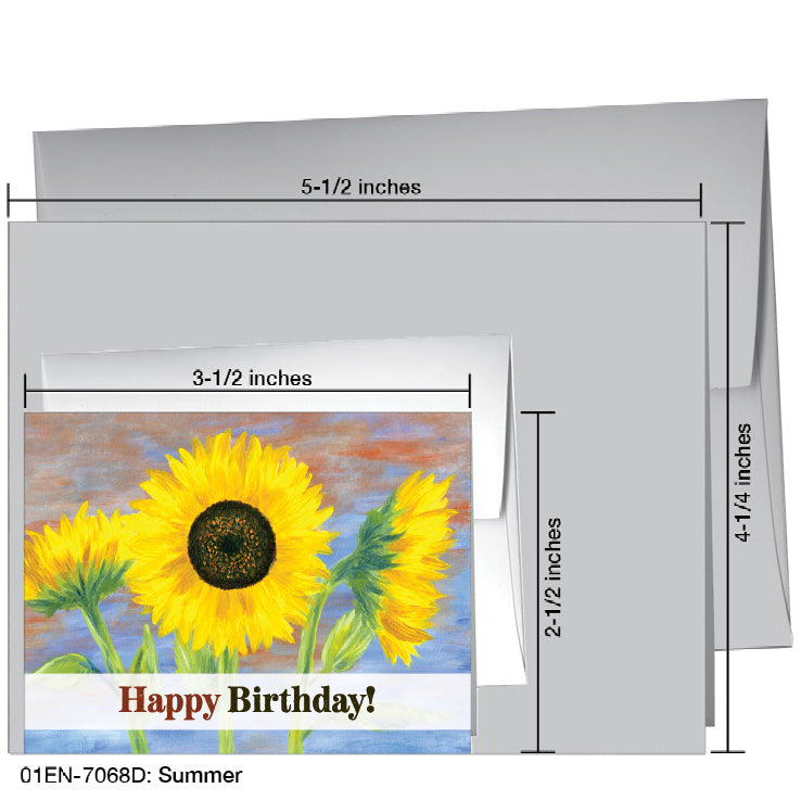 Summer, Greeting Card (7068D)