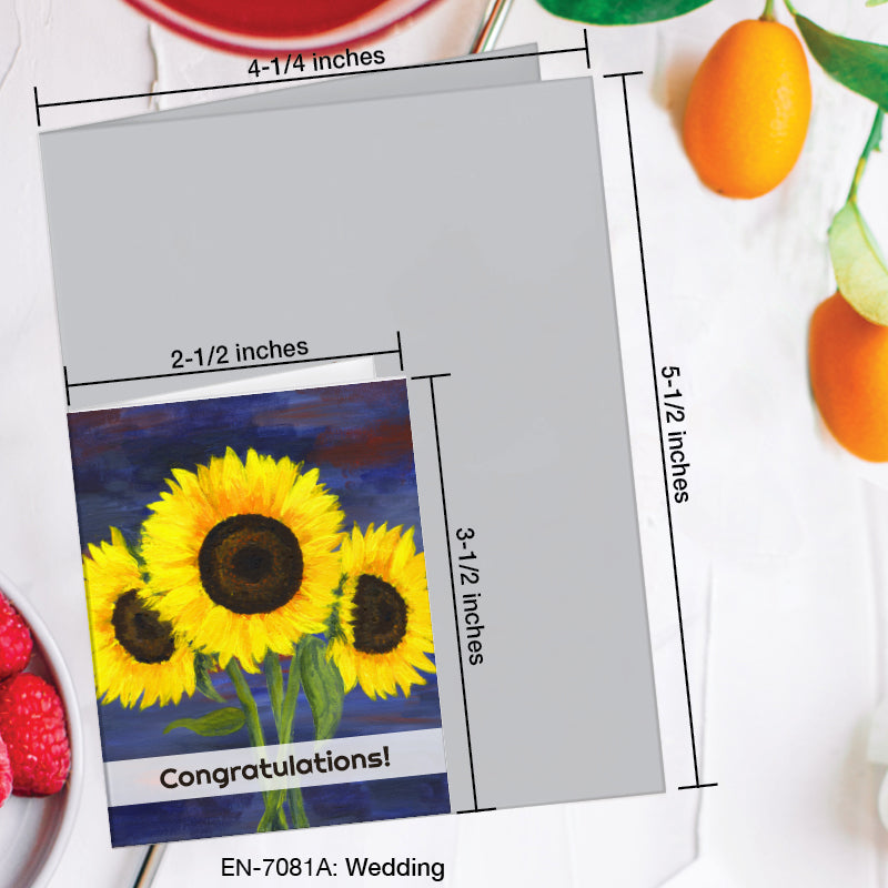 Wedding, Greeting Card (7081A), Enclosure, www.printedcanvas.com