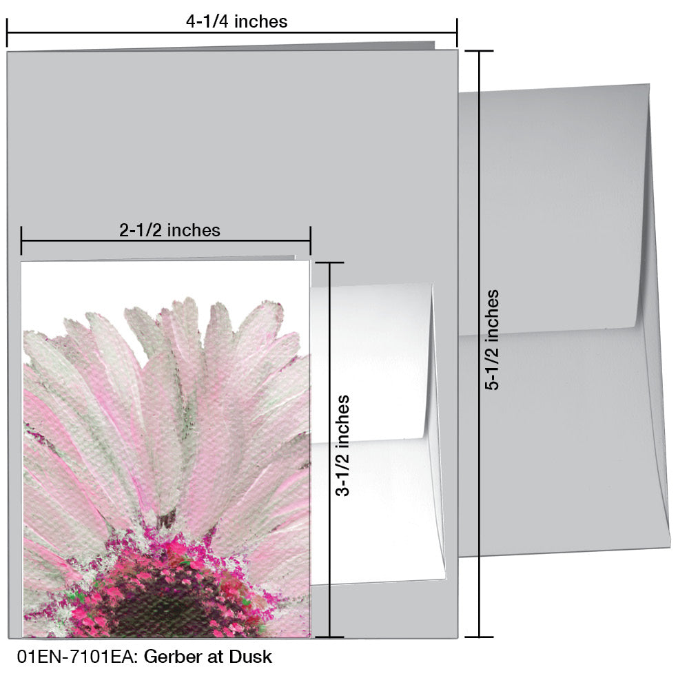 Gerber at Dusk, Greeting Card (#7101EA)