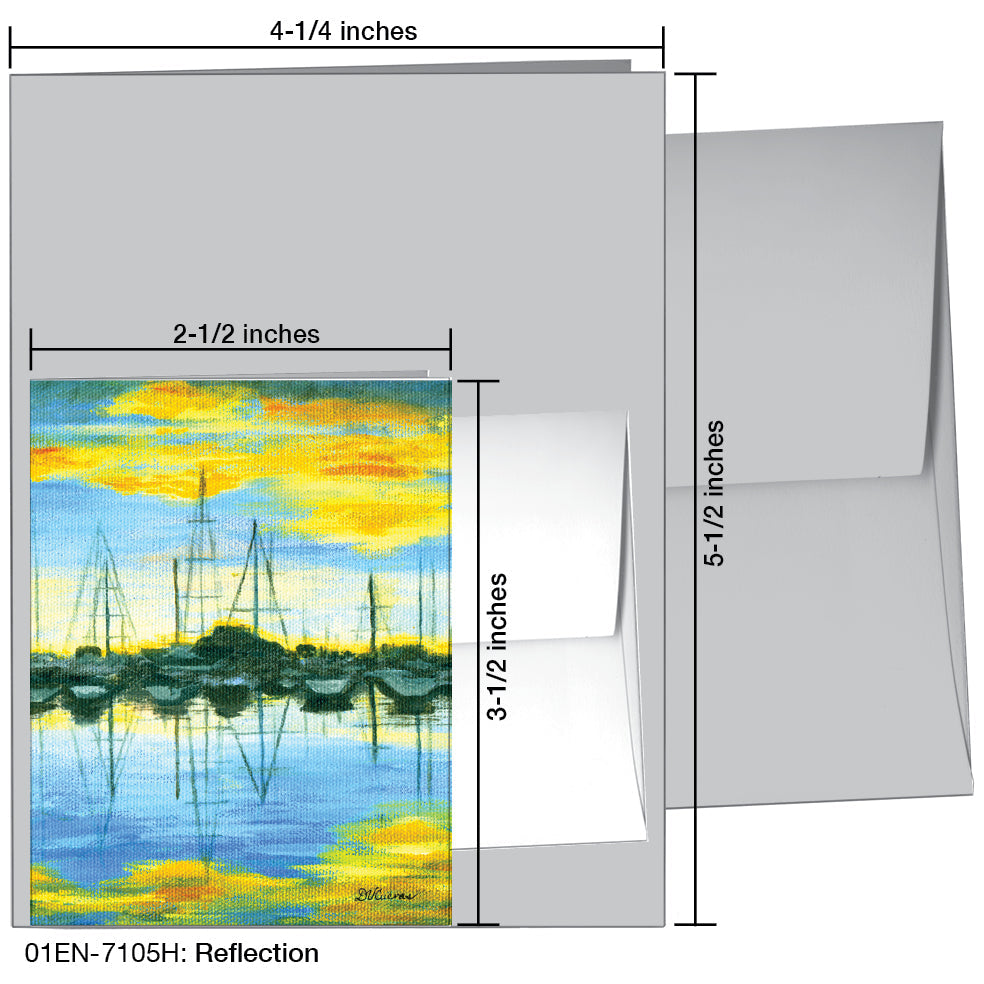 Reflection, Greeting Card (7105H), Enclosure, www.printedcanvas.com