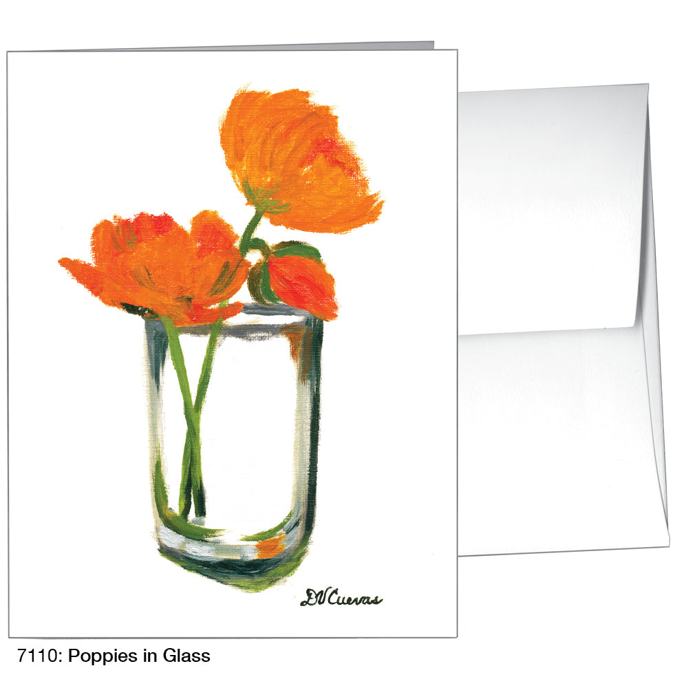 Poppies In Glass, Greeting Card (7110), A2, printedcanvas.com