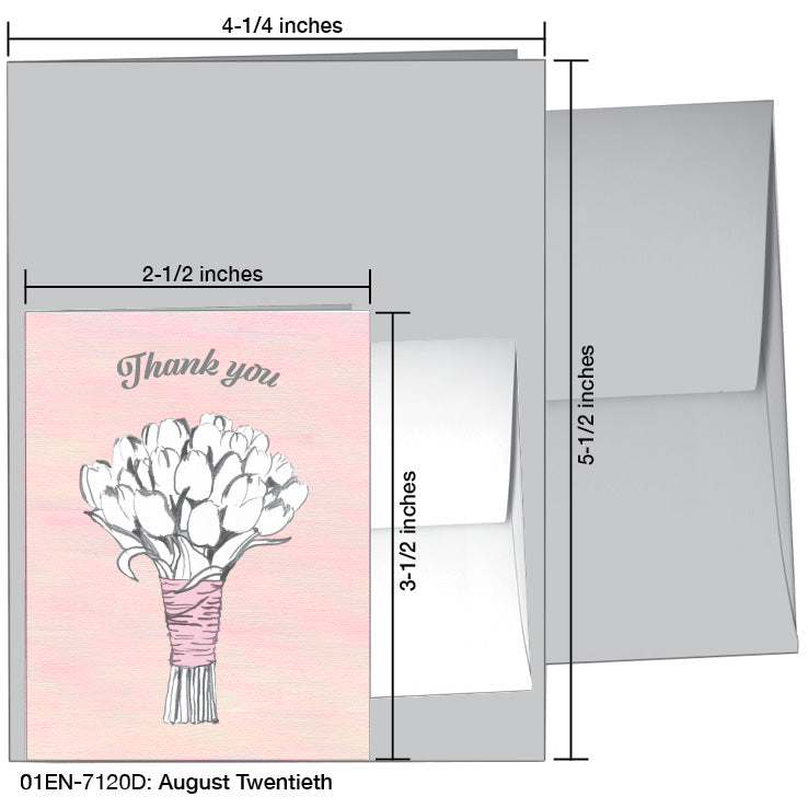 August Twentieth, Greeting Card (7120D)
