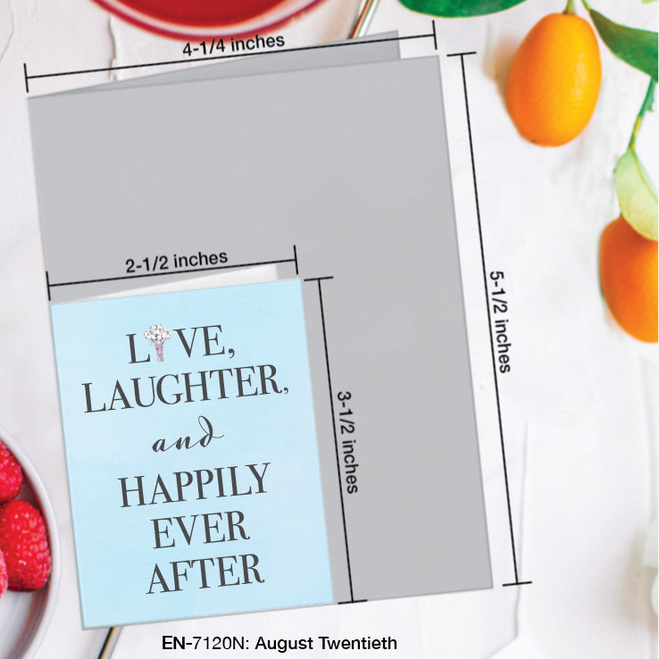 August Twentieth, Greeting Card (#7120N)