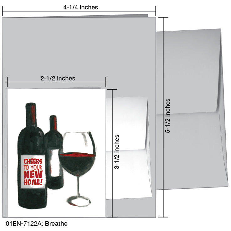 Breathe, Greeting Card (7122A), Enclosure, www.printedcanvas.com