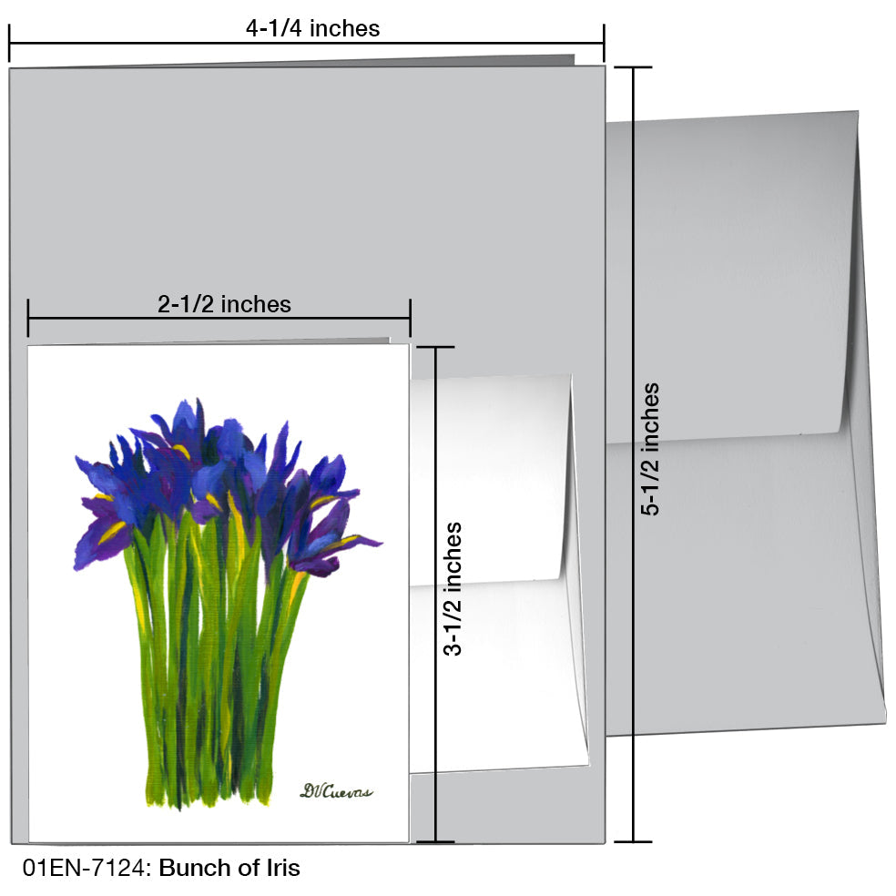 Bunch of Iris, Greeting Card (7124), Enclosure, printedcanvas.com