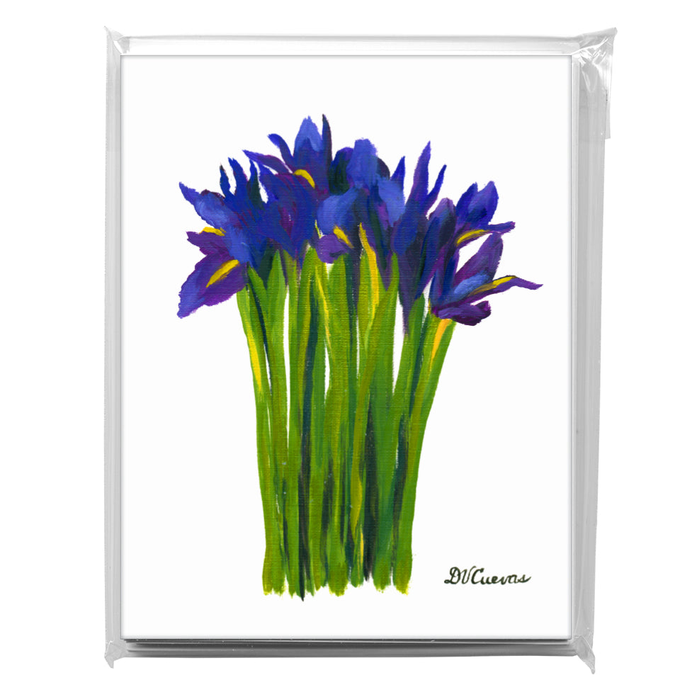Bunch of Iris, Greeting Card (7124), A2 8-Pack, printedcanvas.com
