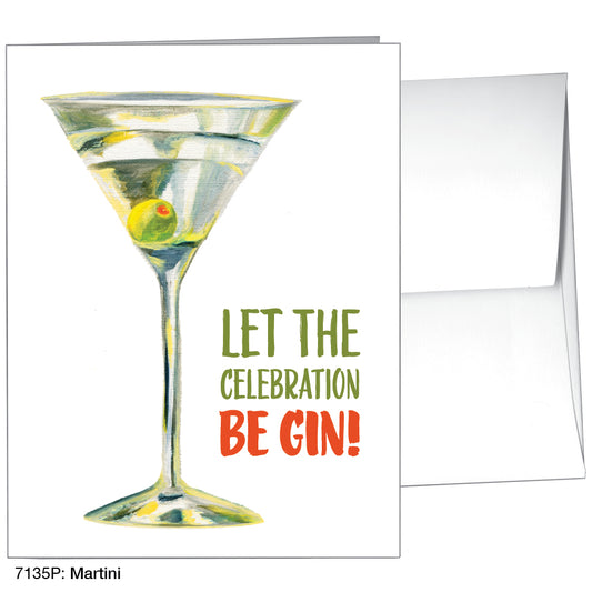 Martini, Greeting Card (7135P)