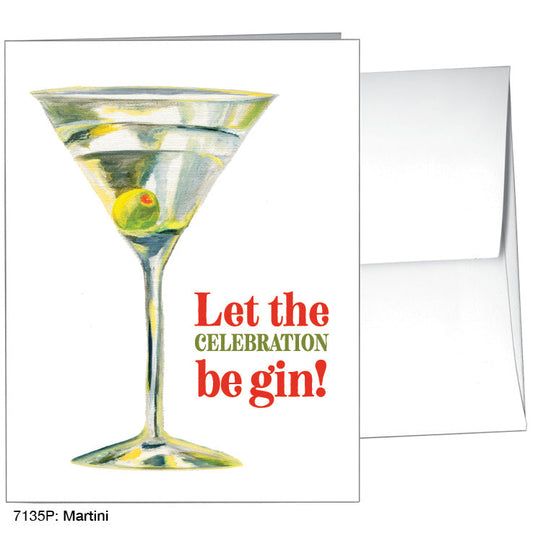 Martini, Greeting Card (7135P), Front, www.printedcanvas.com