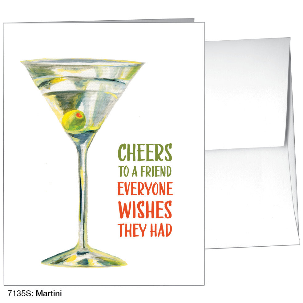 Martini, Greeting Card (7135S), A2, printedcanvas.com