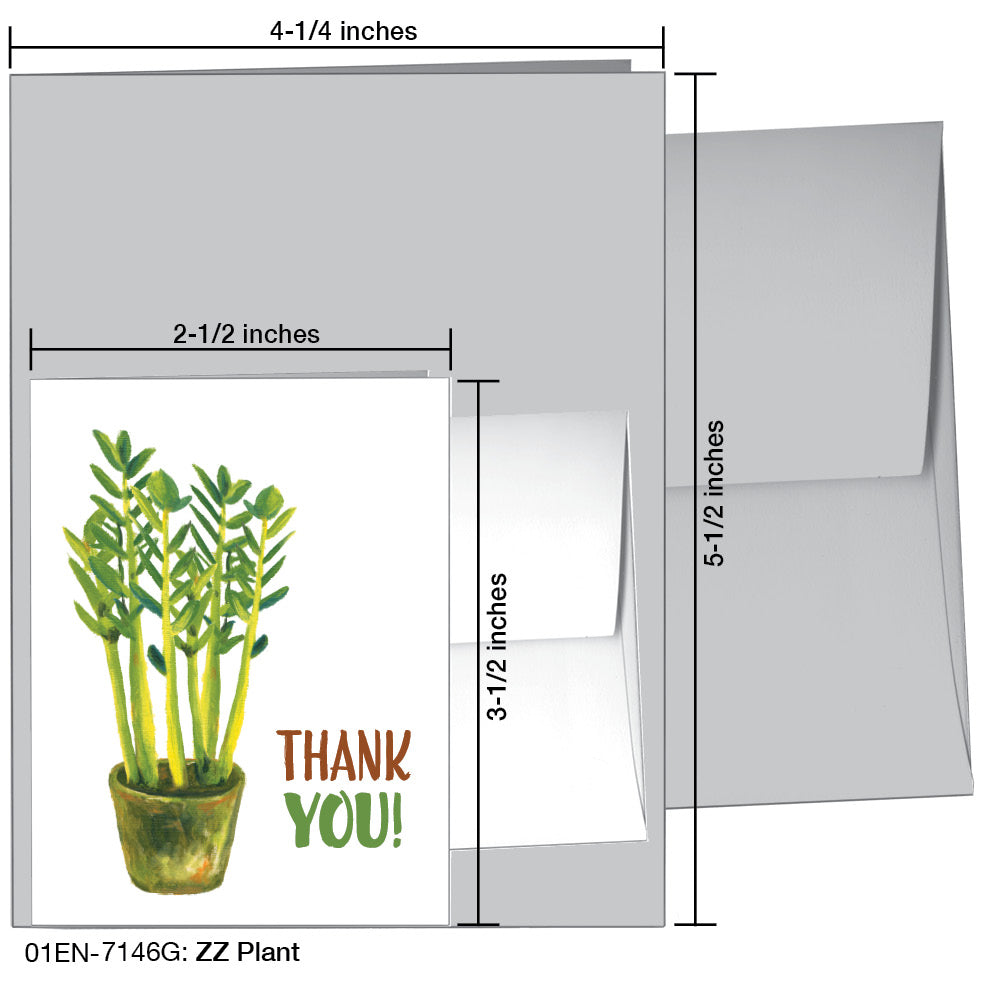 ZZ Plant, Greeting Card (7146G)