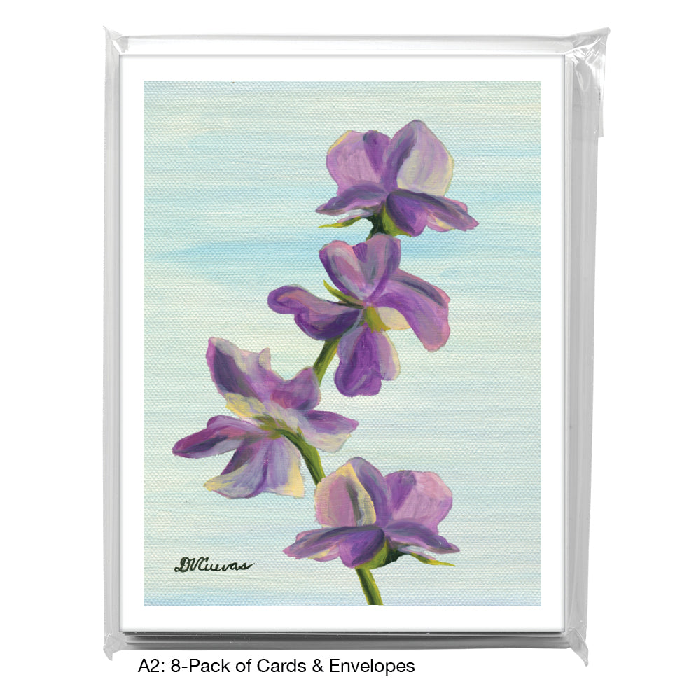 Sweet Pea, Greeting Card (7147), A2 8-Pack, printedcanvas.com