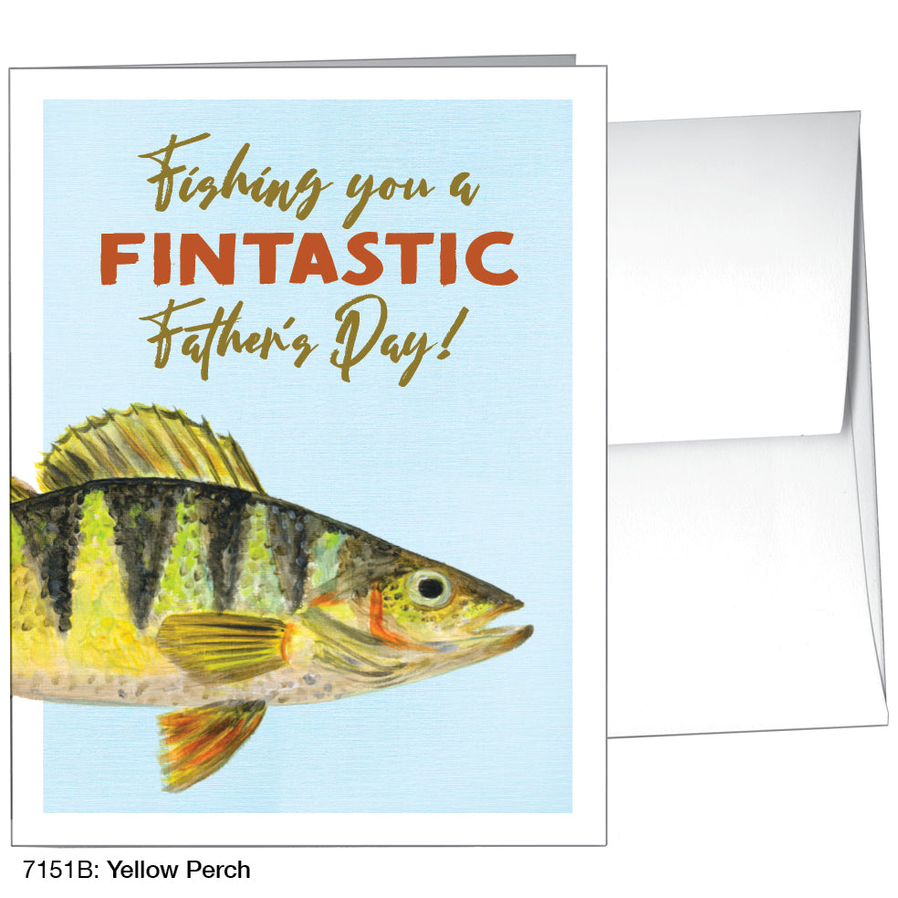 Yellow Perch, Greeting Card (7151B), A2, printedcanvas.com