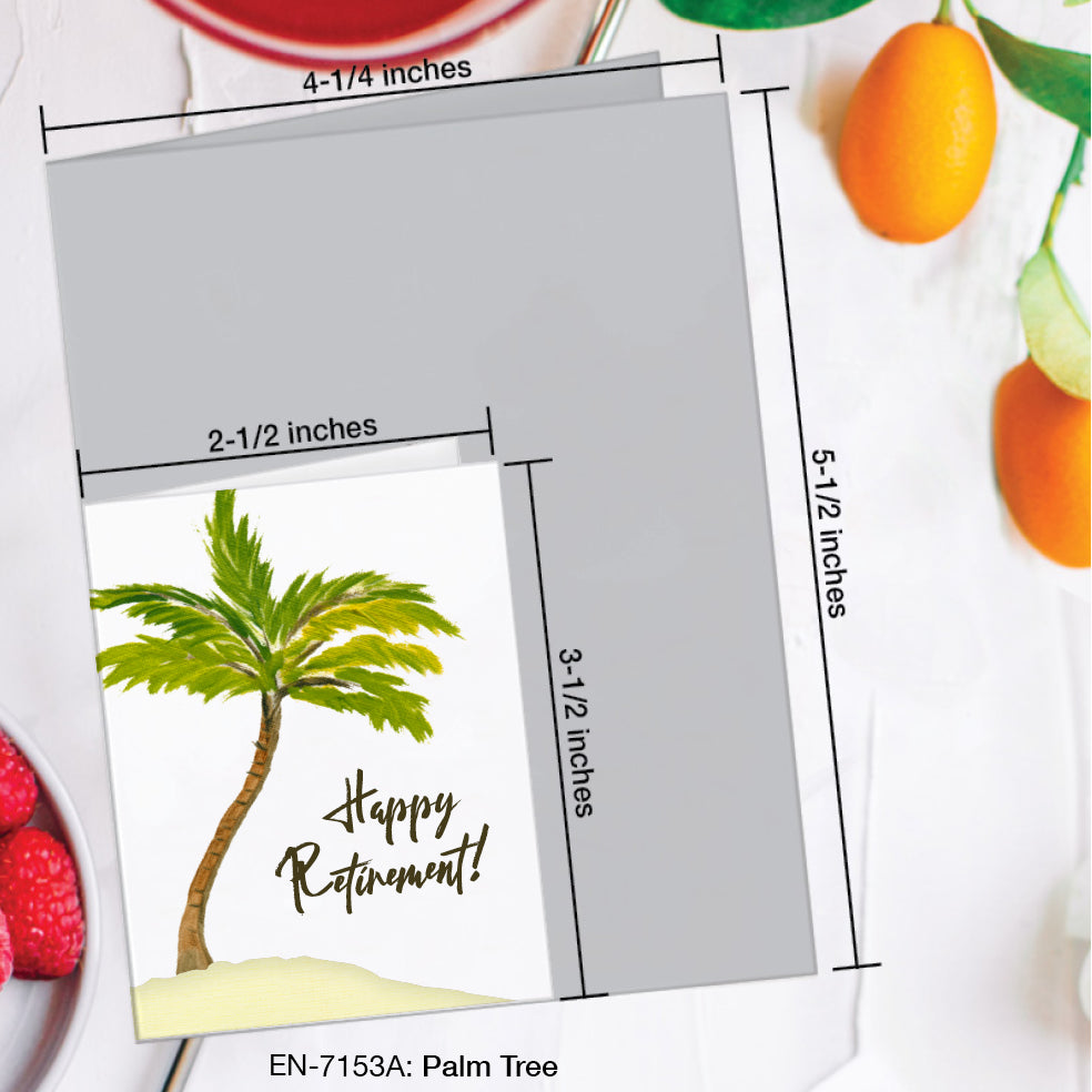 Palm Tree, Greeting Card (#7153A)