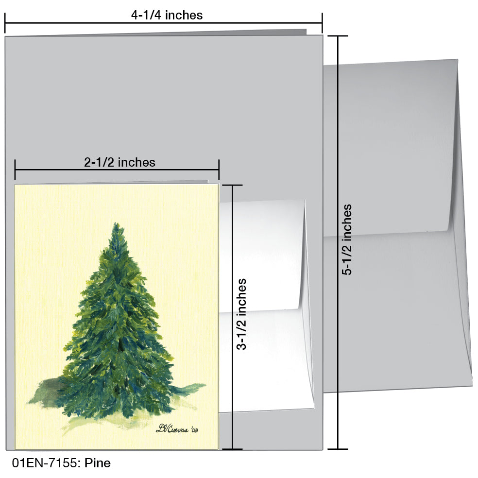 Pine, Greeting Card (7155A), Enclosure, www.printedcanvas.com