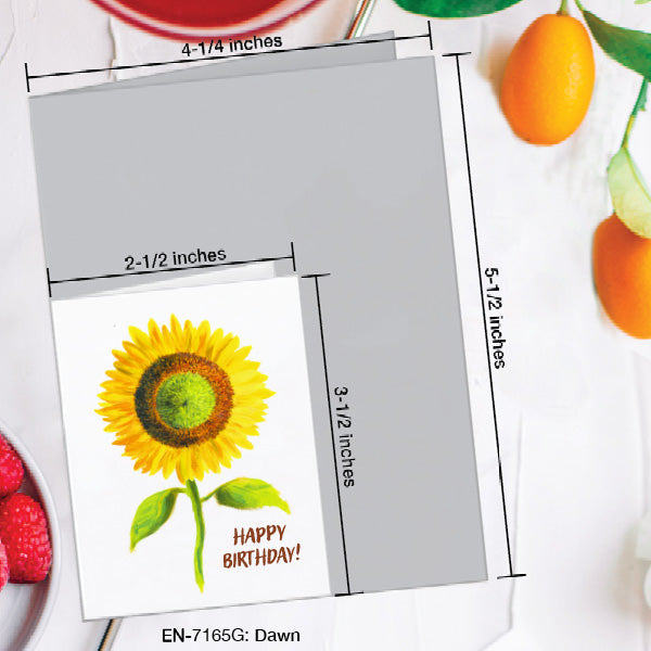 Dawn, Greeting Card (7165G), Enclosure, www.printedcanvas.com