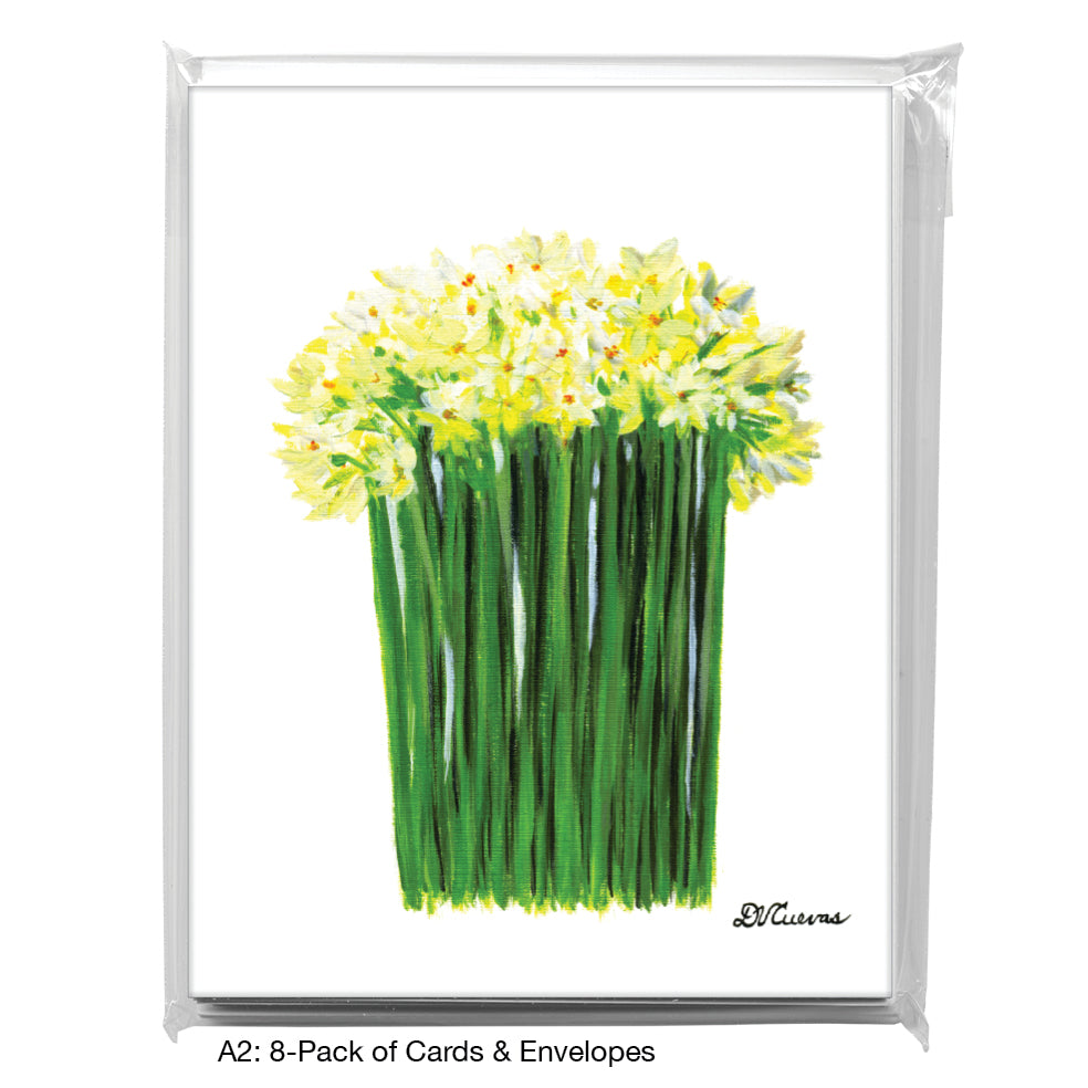 Narcissus, Greeting Card (7168A), A2 Card 8-Pack, www.printedcanvas.com
