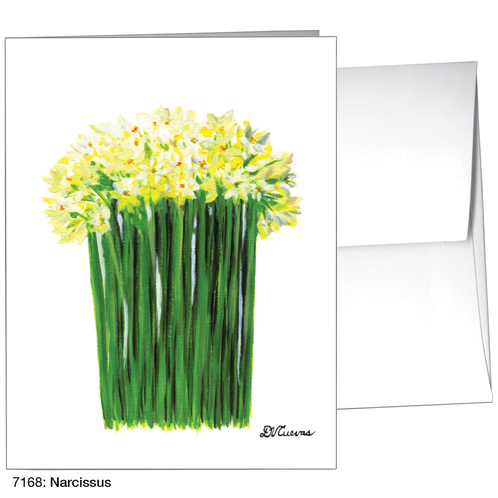 Narcissus, Greeting Card (7168A), A2 Card Front, www.printedcanvas.com