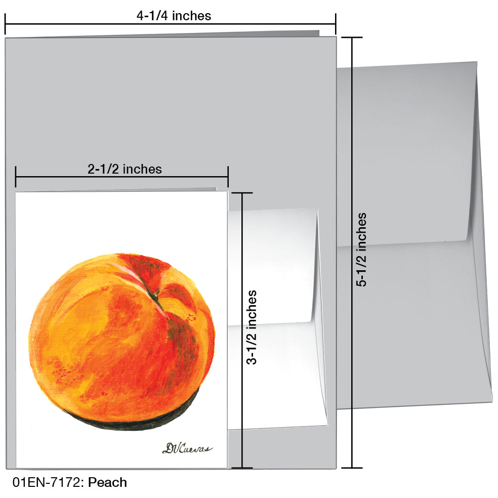 Peach, Greeting Card (7172), Enclosure, printedcanvas.com