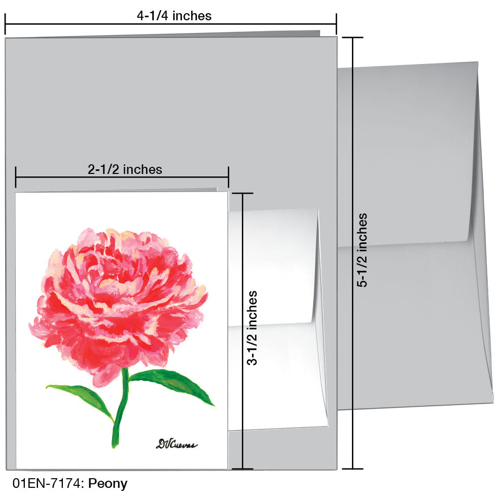 Peony, Greeting Card (7174), Enclosure, printedcanvas.com