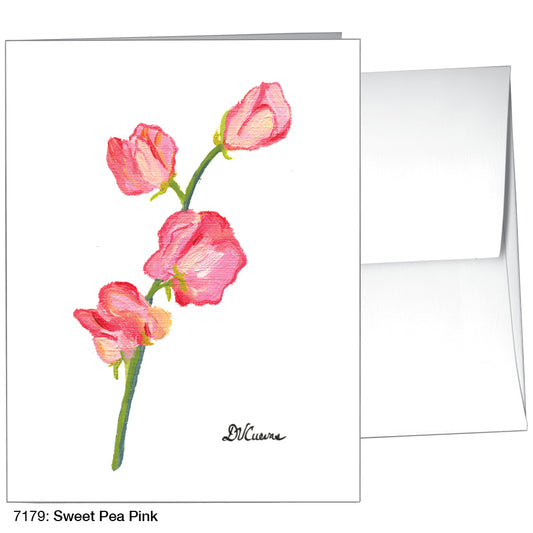 Sweet Pea Pink, Greeting Card (7179)