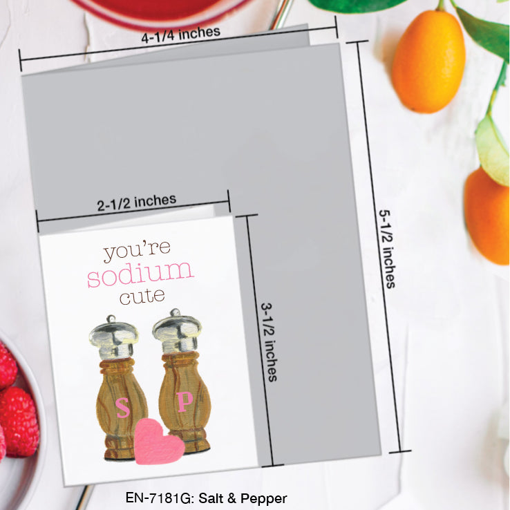 Salt & Pepper, Greeting Card (7181G), Enclosure, www.printedcanvas.com