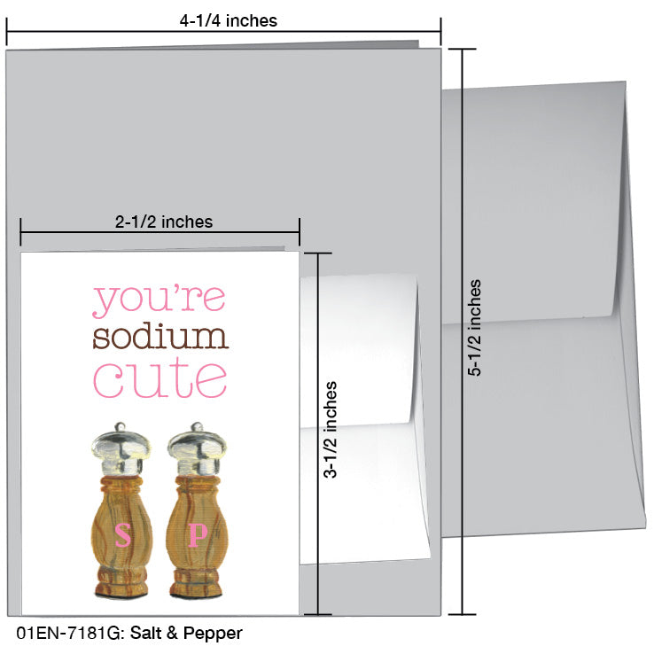 Salt & Pepper, Greeting Card (7181G), Enclosure Card, www.printedcanvas.com