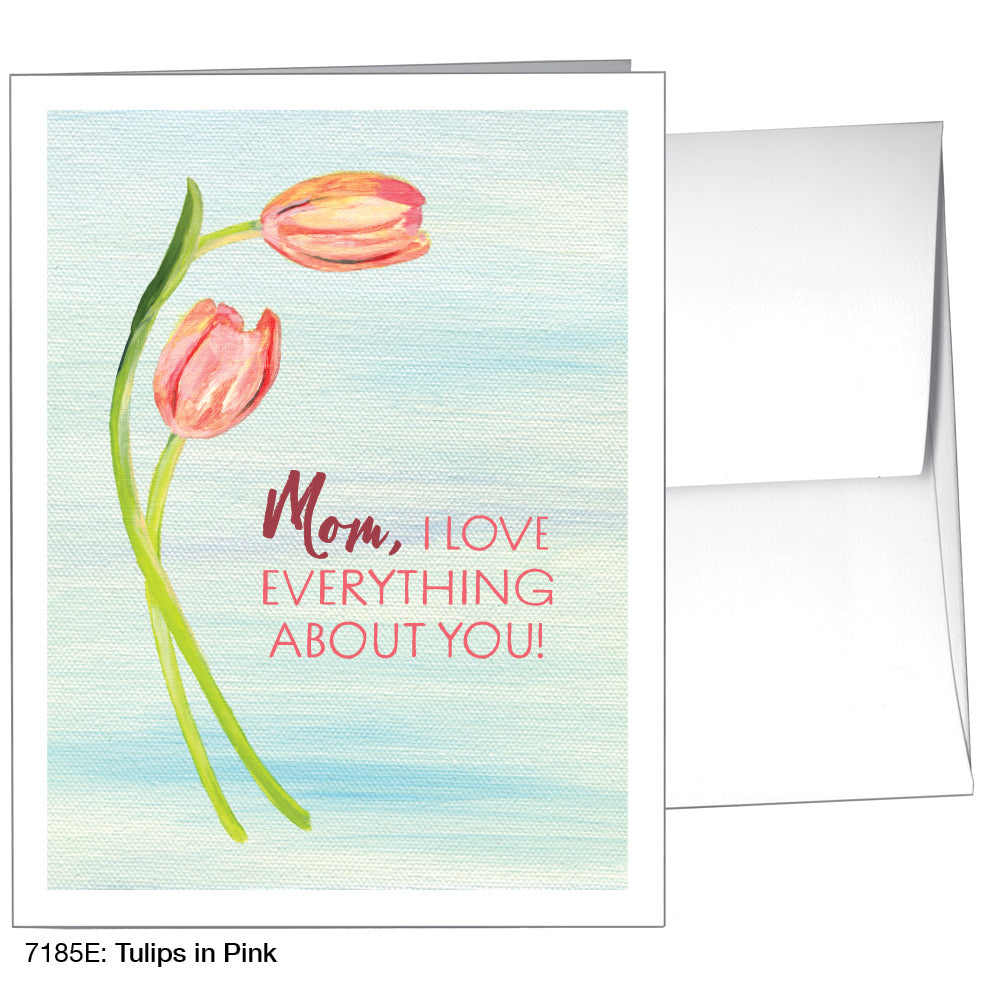Tulips In Pink, Greeting Card (7185E)
