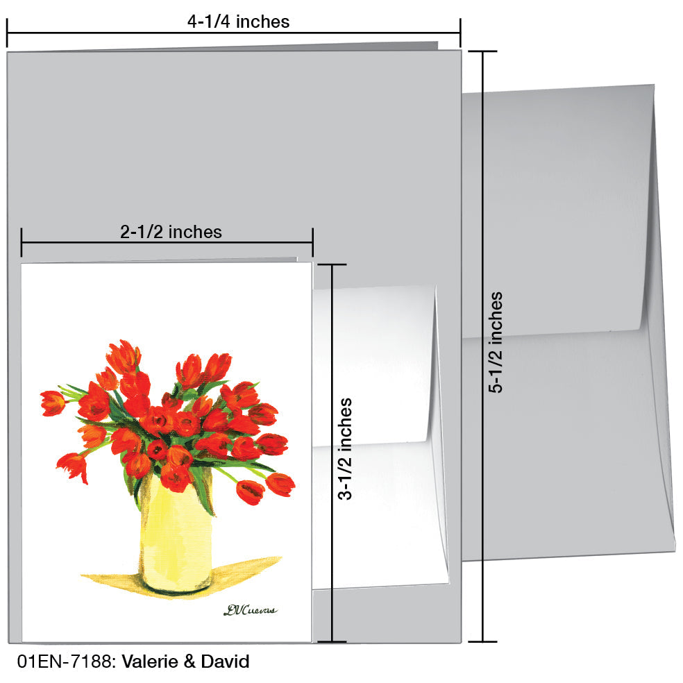 Valerie & David, Greeting Card (7188A), Enclosure, www.printedcanvas.com