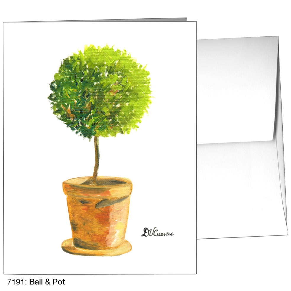 Ball & Pot, Greeting Card (7191A), A2 Card Front, www.printedcanvas.com