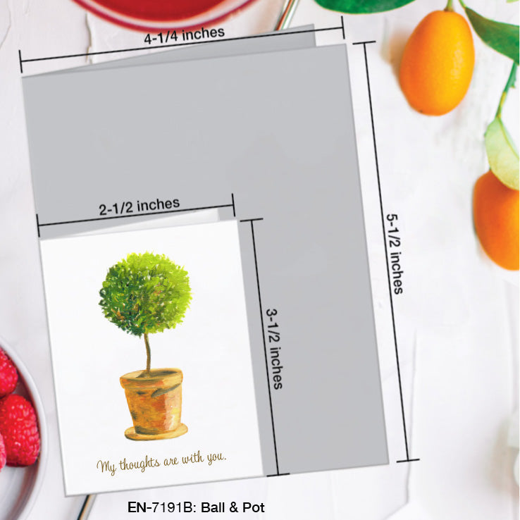 Ball & Pot, Greeting Card (7191B), Enclosure, www.printedcanvas.com