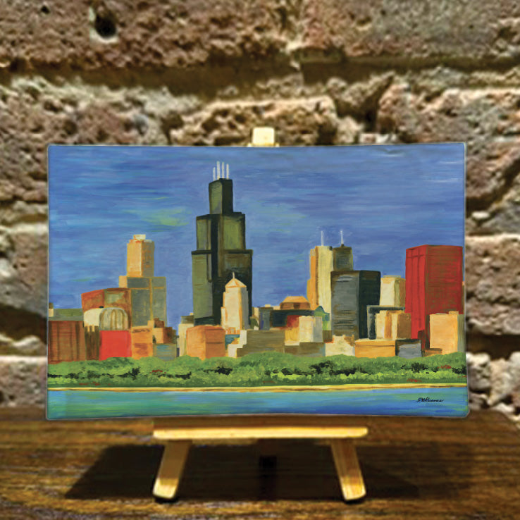 Chicago Skyline, Mini Artwork (MA-7196A)