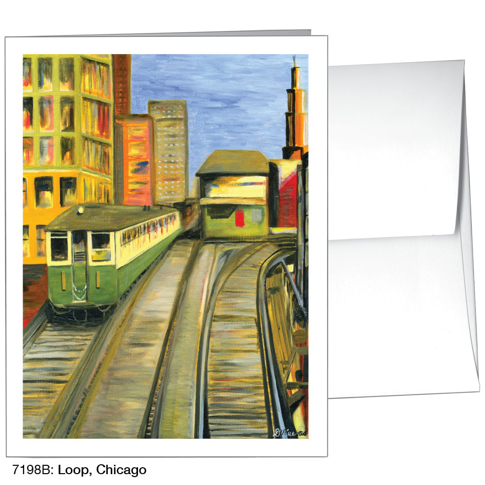 Loop, Chicago, Greeting Card (7198B), A2, printedcanvas.com