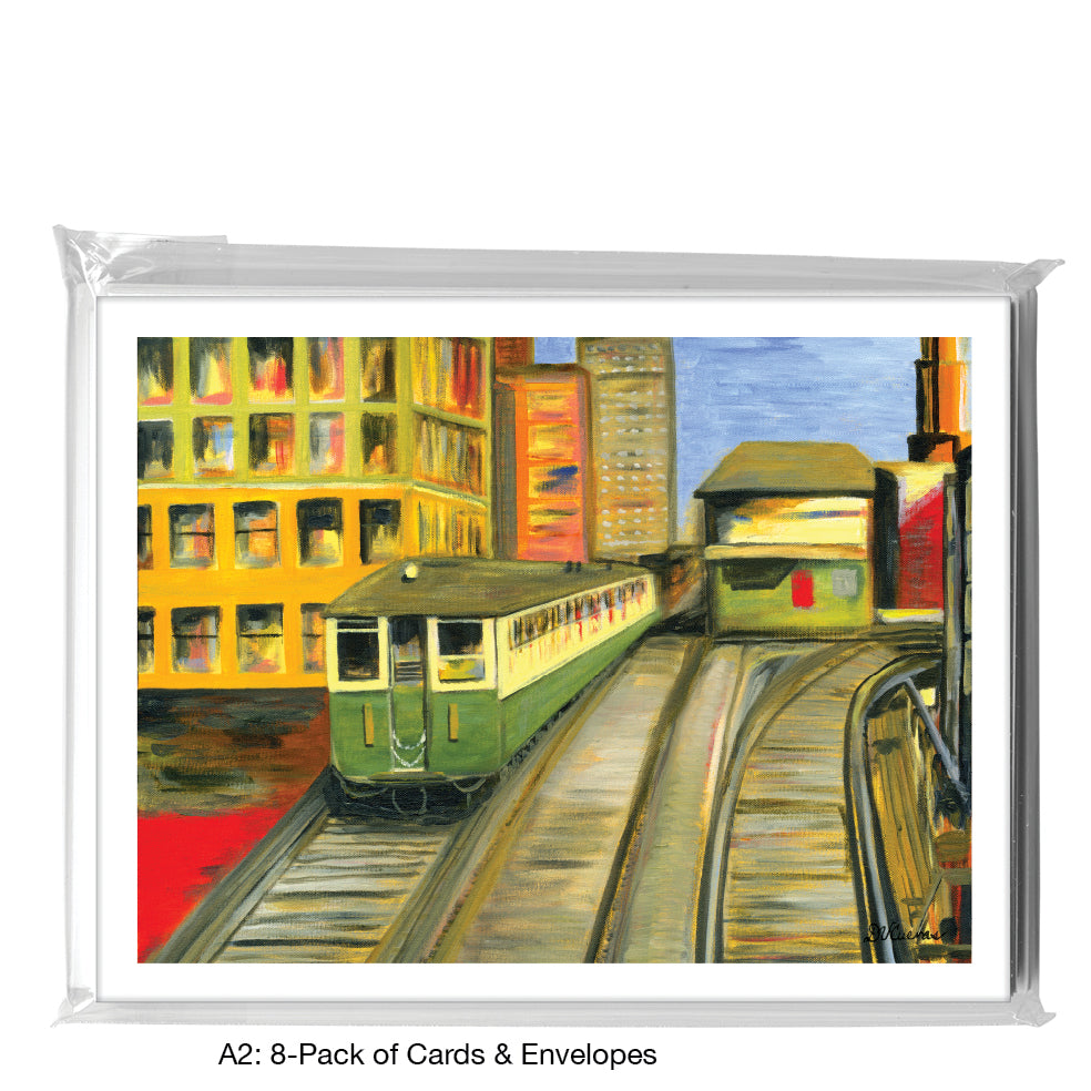 Loop, Chicago, Greeting Card (7198C), A2 Card 8-Pack, www.printedcanvas.com