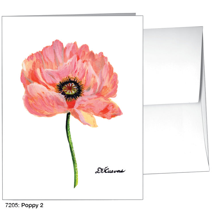 Poppy 02, Greeting Card (7205), A2, printedcanvas.com