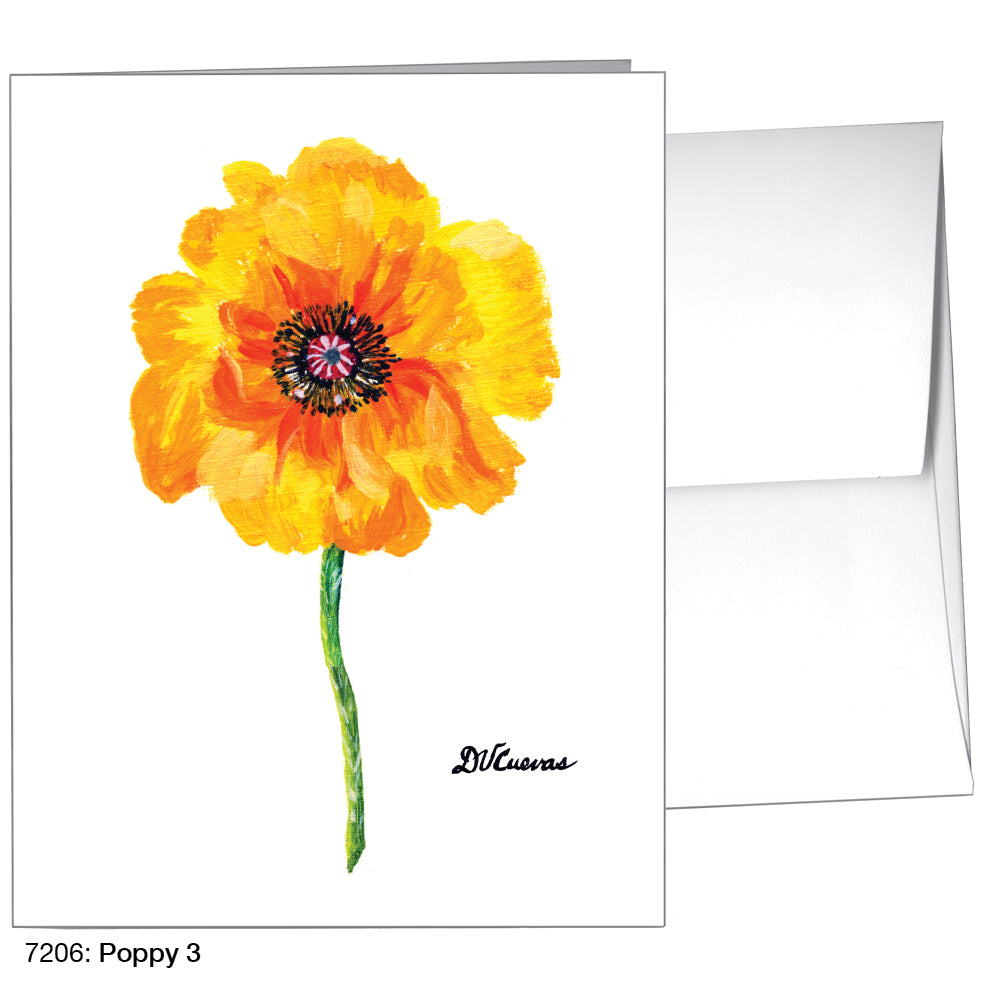 Poppy 03, Greeting Card (7206), A2, printedcanvas.com
