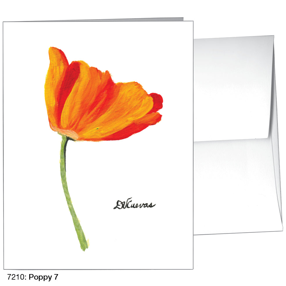 Poppy 07, Greeting Card (7210), A2, printedcanvas.com