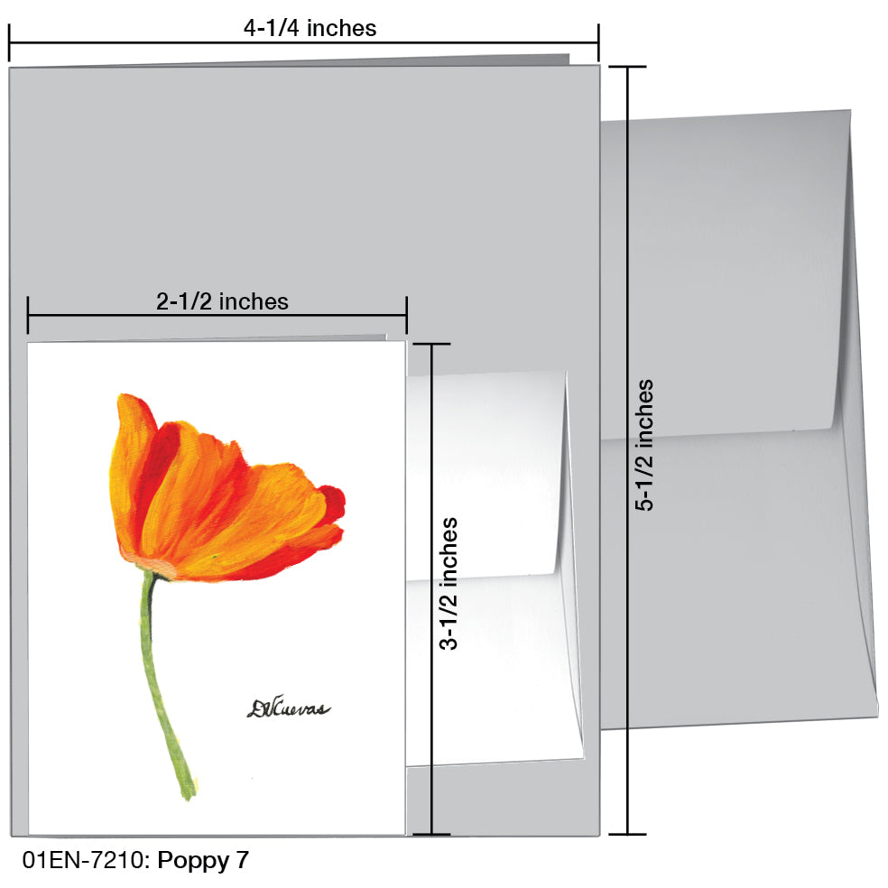 Poppy 07, Greeting Card (7210), Enclosure, printedcanvas.com