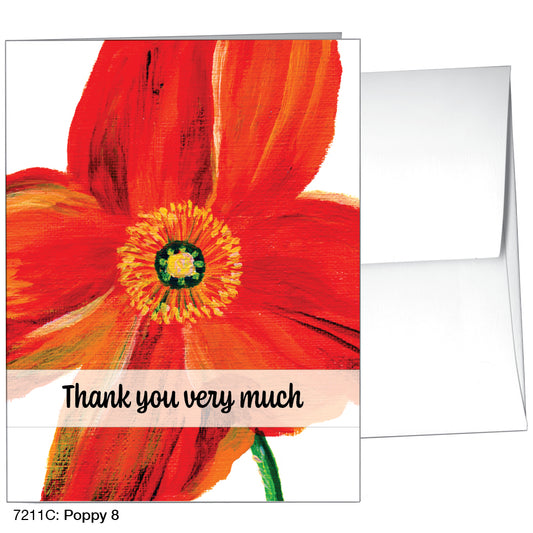 Poppy 08, Greeting Card (7211C)