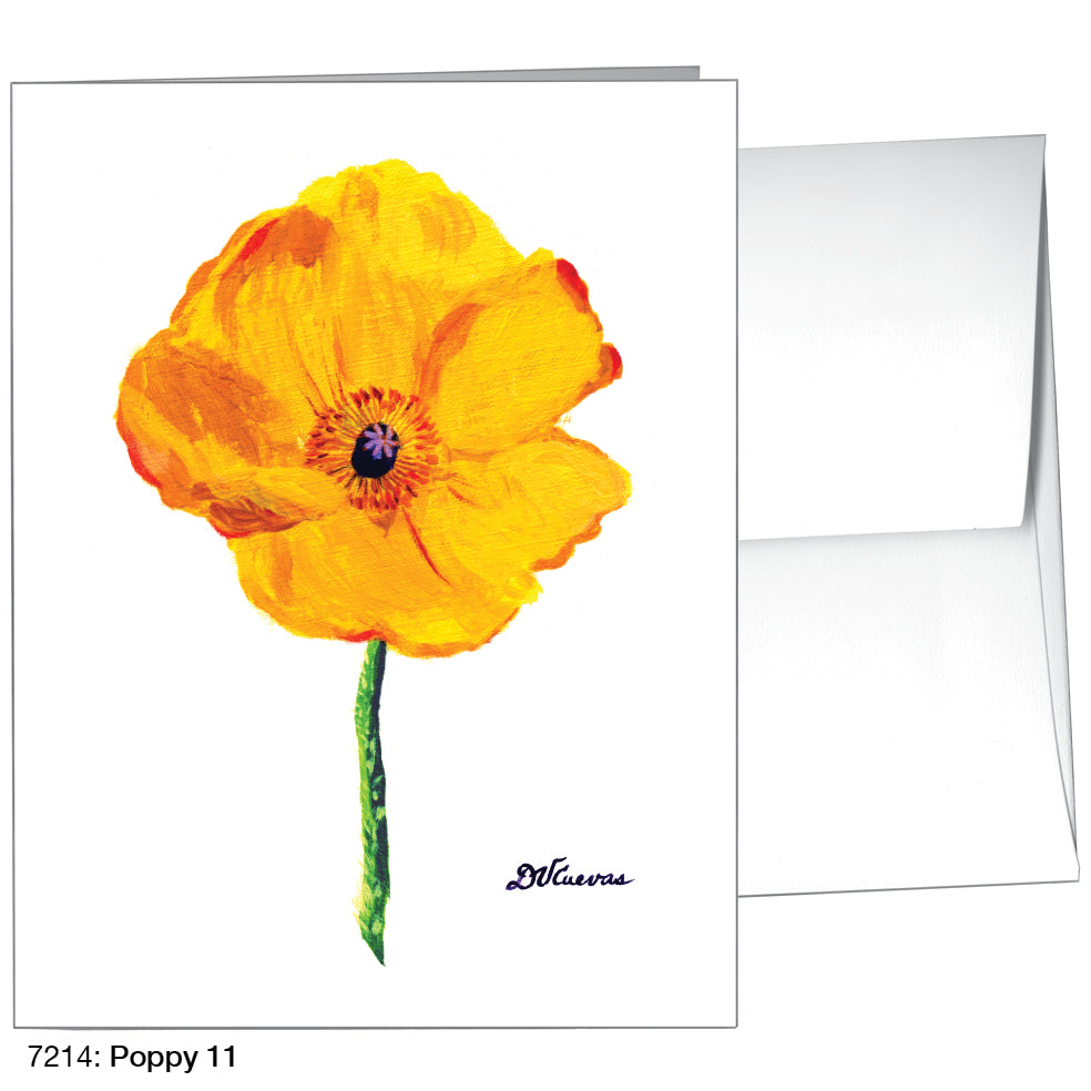 Poppy 11, Greeting Card (7214), A2, printedcanvas.com