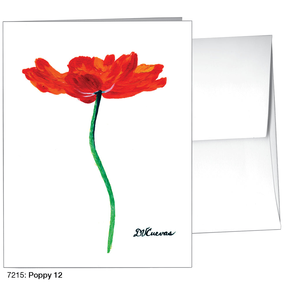 Poppy 12, Greeting Card (7215), A2, printedcanvas.com