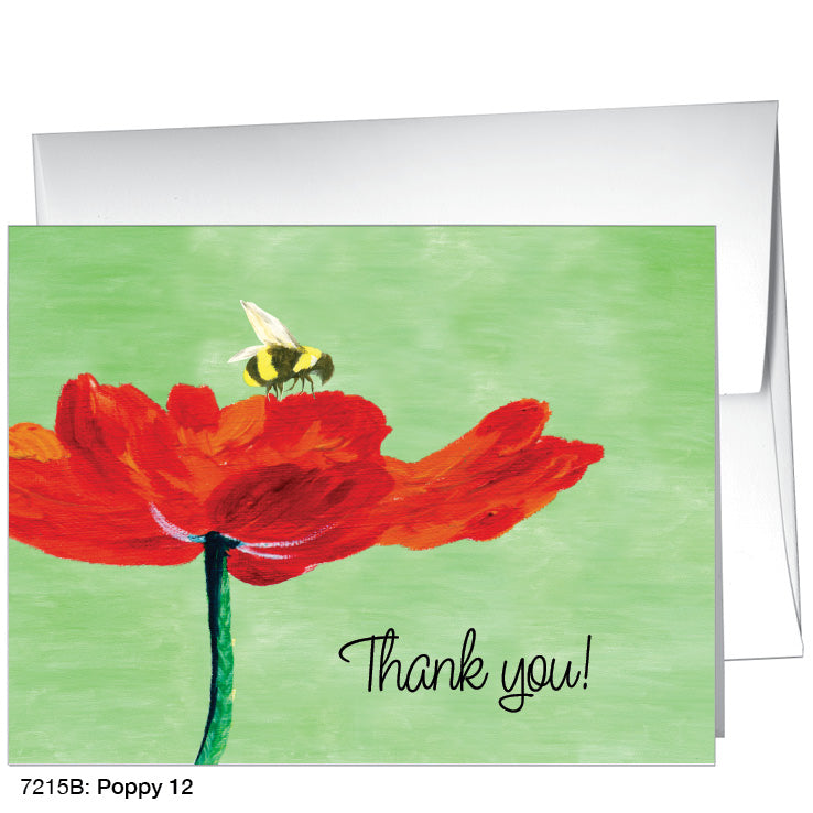 Poppy 12, Greeting Card (7215B), A2 Card, printedcanvas.com