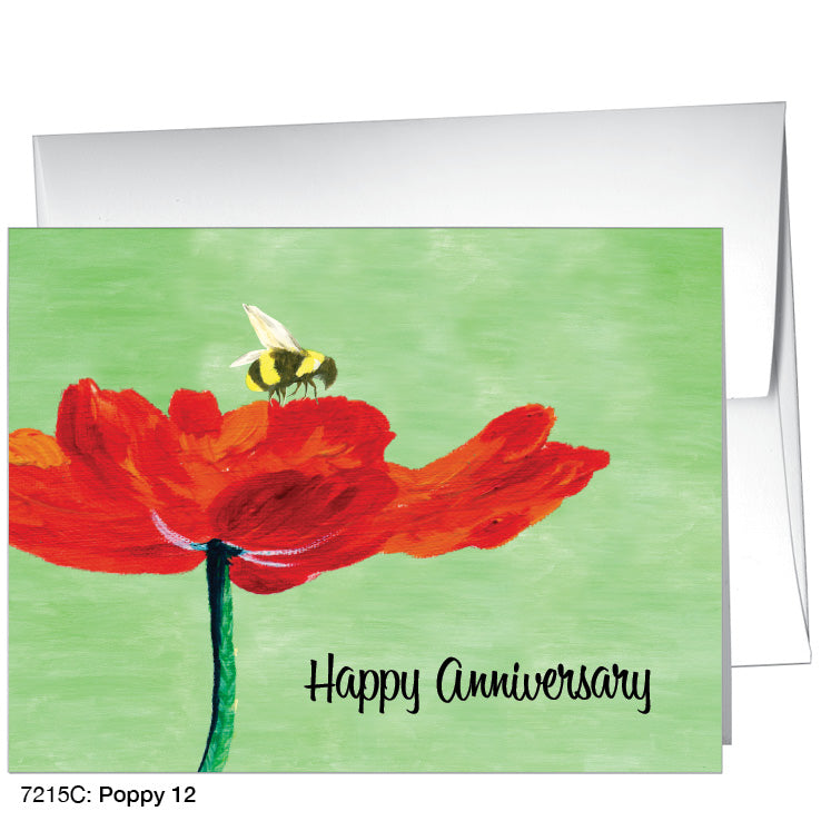 Poppy 12, Greeting Card (7215C), A2 Card, printedcanvas.com
