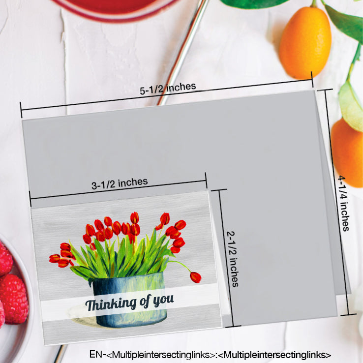 Tulips in Tin, Greeting Card (#7216B)