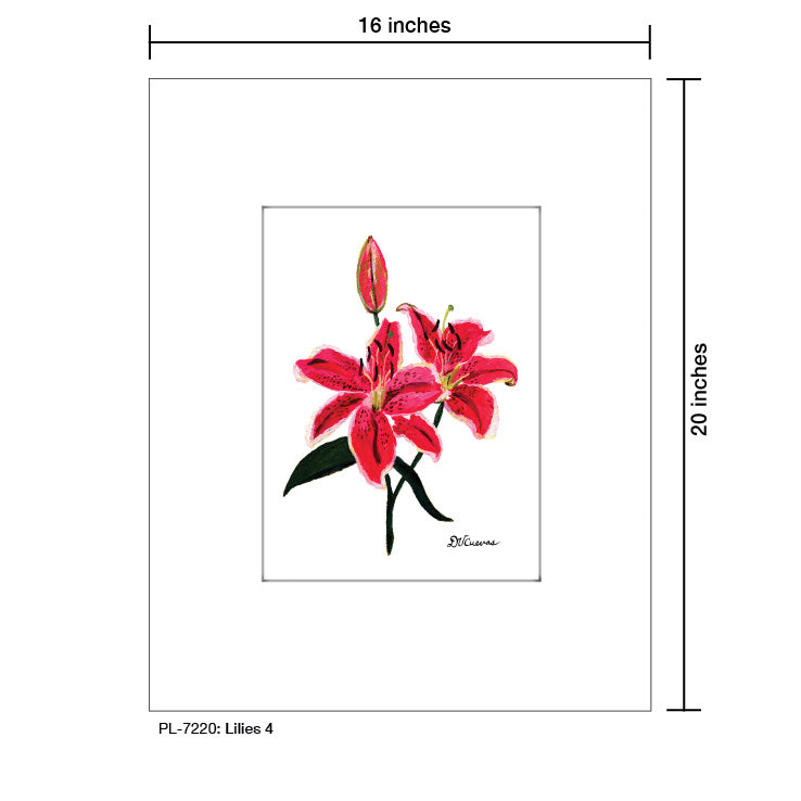 Lilies 4, Print (#7220A)