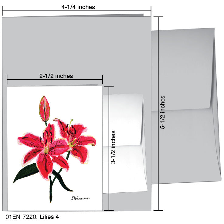 Lilies 4, Greeting Card (7220)