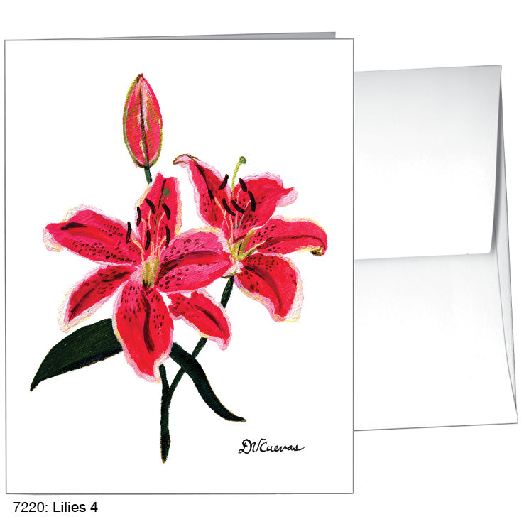 Lilies 4, Greeting Card (7220)
