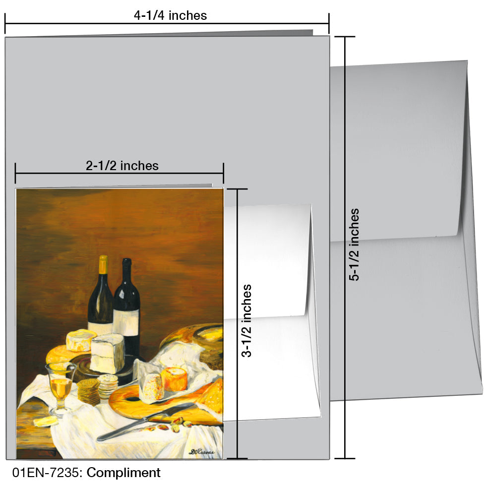 Compliment, Greeting Card (7235), Enclosure, printedcanvas.com