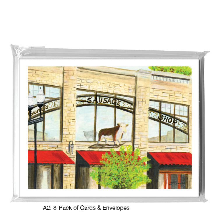 Gene's Sausage Shop, Chicago, Greeting Card (7236), A2 8-Pack, printedcanvas.com